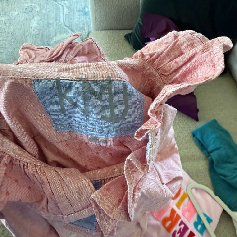 Pink Ruffled Women's Top